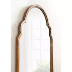 Brown Wood Arch Hogan Wall Mirror