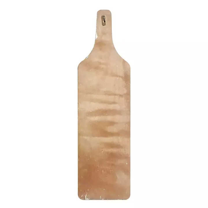 Brown Wood Bottle Frame Metal Bracket Wine Holder