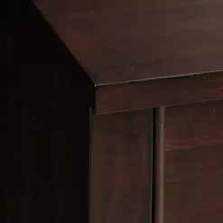 Brown Wood Turned Legs 2-Drawer Chest