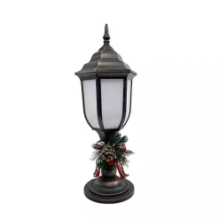 Brushed Bronze Fireglow Lamp Post
