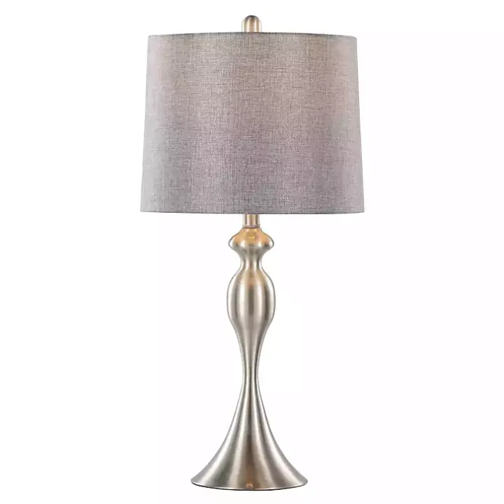 Brushed Nickel Ashley Table Lamps, Set of 2