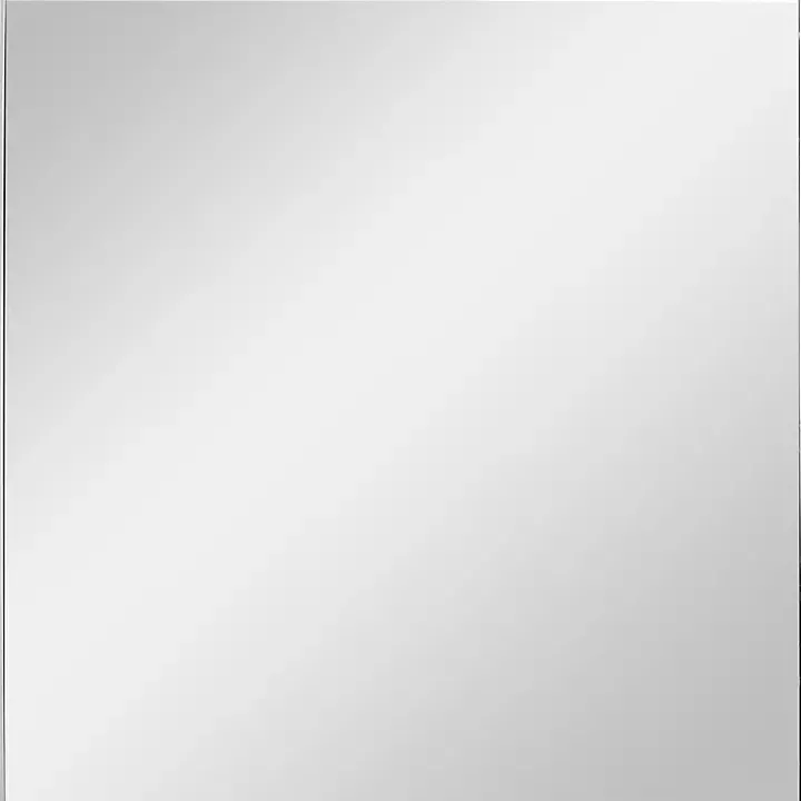 Brushed Silver Metal Square Framed Mirror