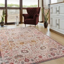 Budding Bohemian Indoor/Outdoor Area Rug, 5x8