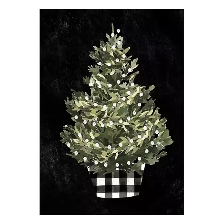 Buffalo Check Christmas Tree Canvas Art Print