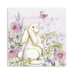 Bunny Butterfly Trail I Canvas Art Print