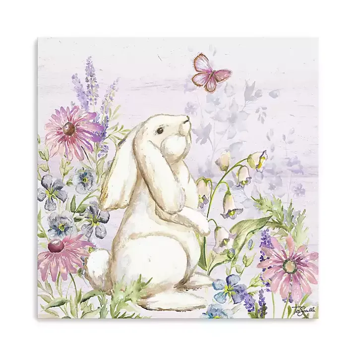 Bunny Butterfly Trail I Canvas Art Print