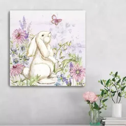 Bunny Butterfly Trail I Canvas Art Print