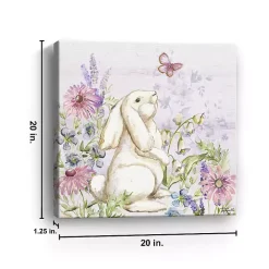 Bunny Butterfly Trail I Canvas Art Print