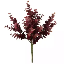 Burgundy Jade Leaf Sprays, Set of 4