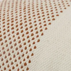 Camel Dotted Colorblock Throw Pillow