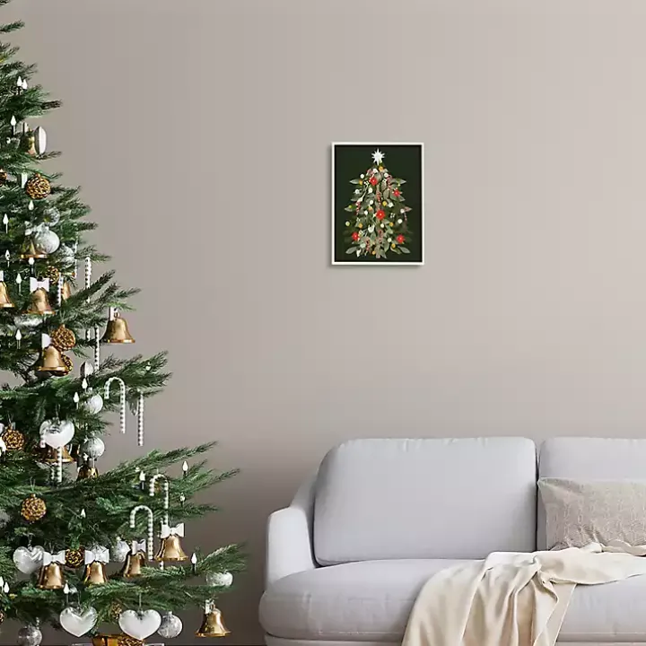 Candy Cane Tree Framed Art Print