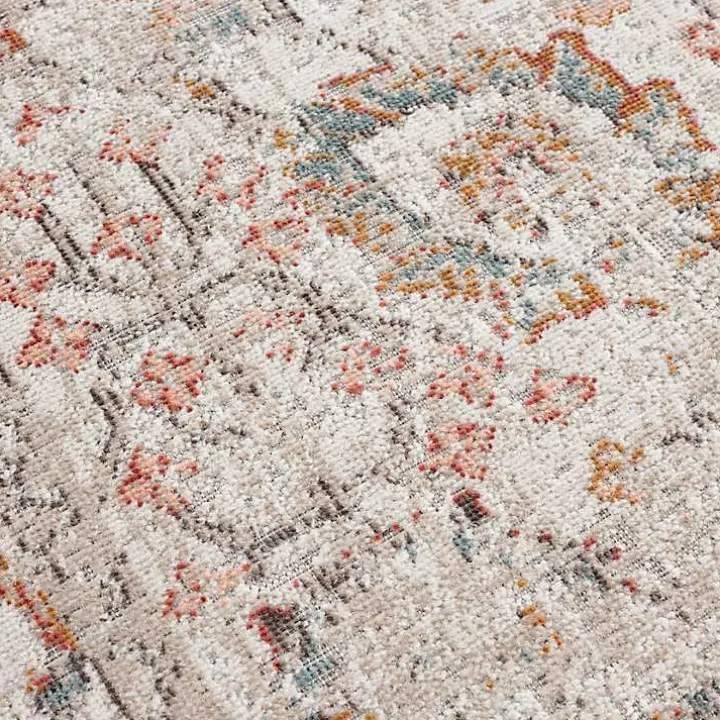 Caramel Botanical Indoor/Outdoor Area Rug, 5x7