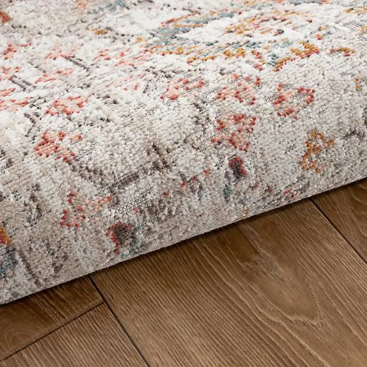 Caramel Botanical Indoor/Outdoor Area Rug, 5x7