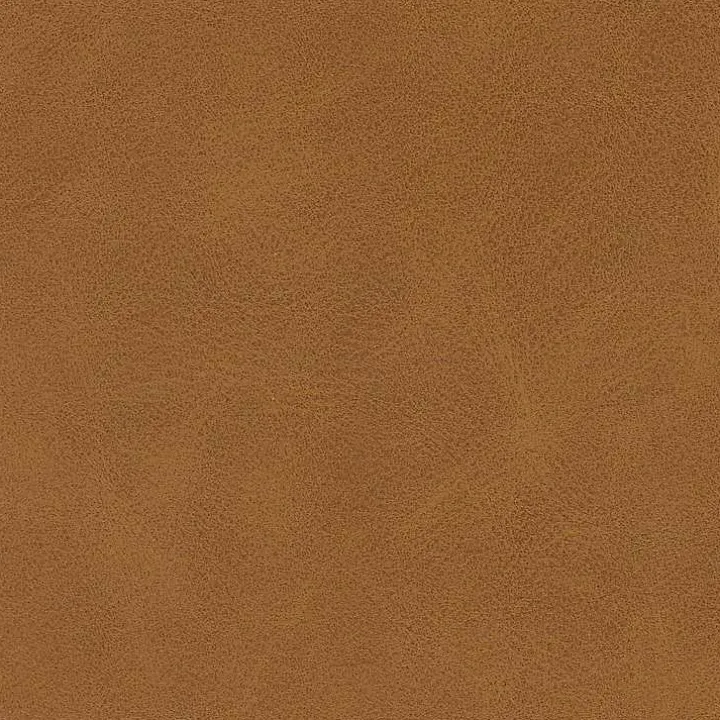 Caramel Faux Leather Upholstered Metal Frame Bench