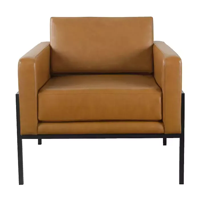 Carmel Vegan Leather Club Accent Chair