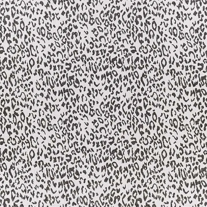 Cauli Black Leopard Print Outdoor Rug, 6x6