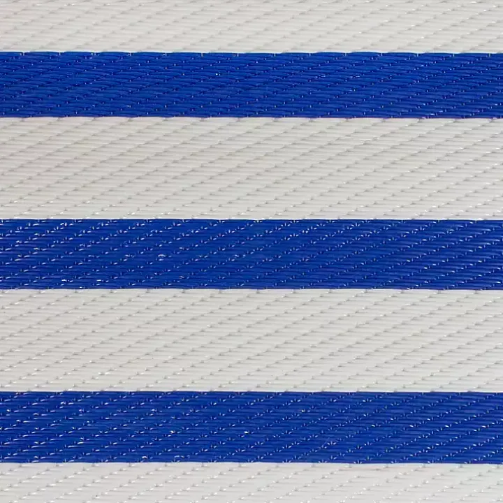 Cerulean Stripes Outdoor Area Rug, 4x6