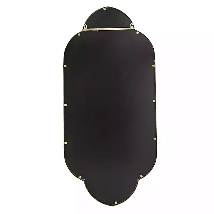 Champagne Gold Long Quatrefoil Mirror