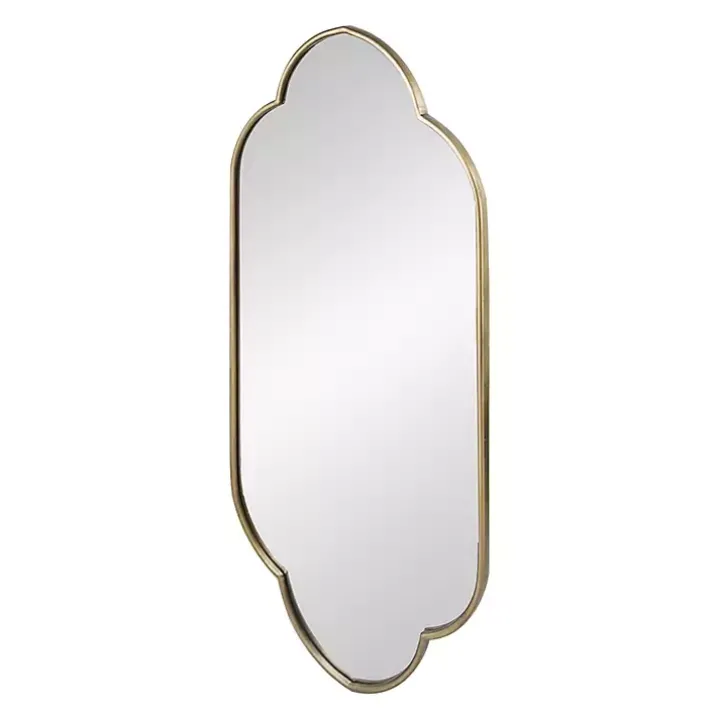 Champagne Gold Long Quatrefoil Mirror