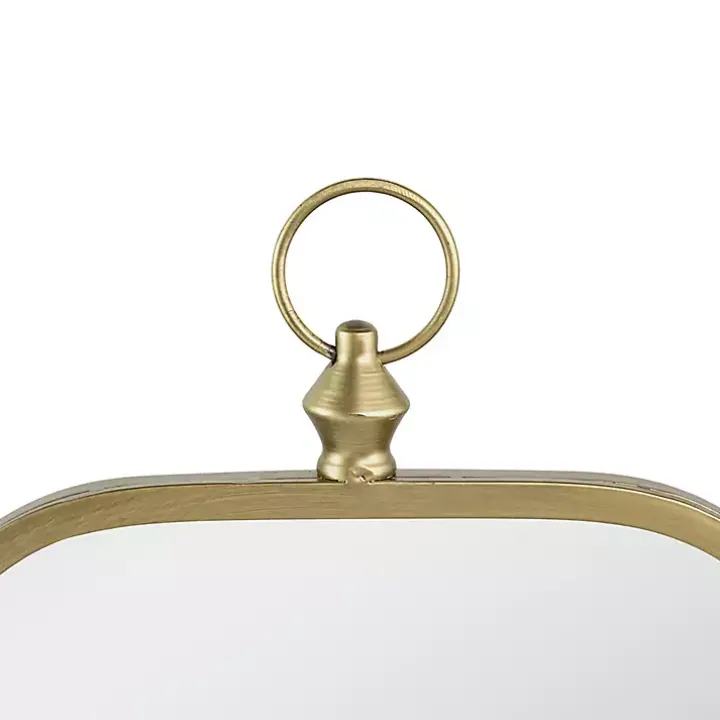 Champagne Notched Corners Mirror