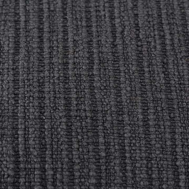 Charcoal Gray Subtle Striped Oversized Pillow