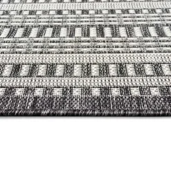 Charcoal Linear Macy Indoor/Outdoor Area Rug, 7x9