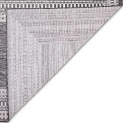 Charcoal Linear Macy Indoor/Outdoor Area Rug, 7x9