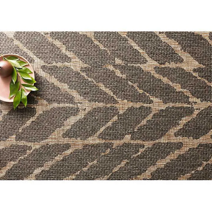 Charcoal Mocha Chevron Outdoor Area Rug, 7x10