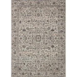 Charcoal Sorrento Medallion Area Rug, 6x9