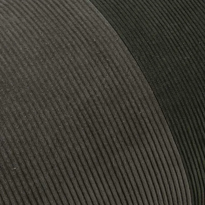 Charcoal Velvet Corduroy Lumbar Pillow
