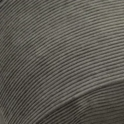 Charcoal Velvet Corduroy Lumbar Pillow