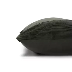 Charcoal Velvet Corduroy Lumbar Pillow
