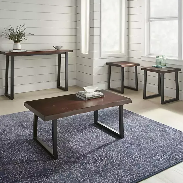 Cherry Live Edge Wood Coffee Table