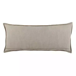 Chestnut Distressed Patina Leather Lumbar Pillow