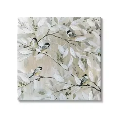 Chickadee Birds on Branch Canvas Art Print, 30x30