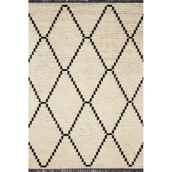 Chris Loves Julia x Loloi Alice Cream Rug, 5x7