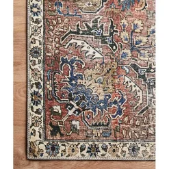 Chris Loves Julia x Loloi Jules Merlot Rug, 2x9