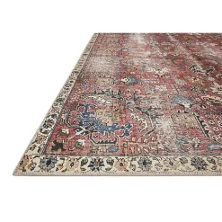 Chris Loves Julia x Loloi Jules Merlot Rug, 7x9