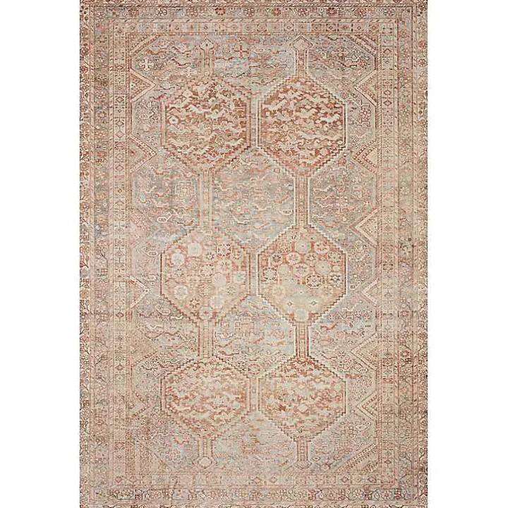 Chris Loves Julia x Loloi Jules Orange Rug, 2x9
