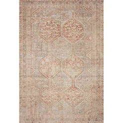 Chris Loves Julia x Loloi Jules Orange Rug, 5x7