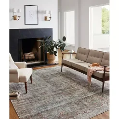 Chris Loves Julia x Loloi Jules Lagoon Rug, 5x7