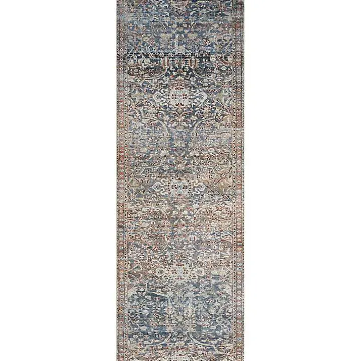 Chris Loves Julia x Loloi Jules Dark Blue Rug, 2x9