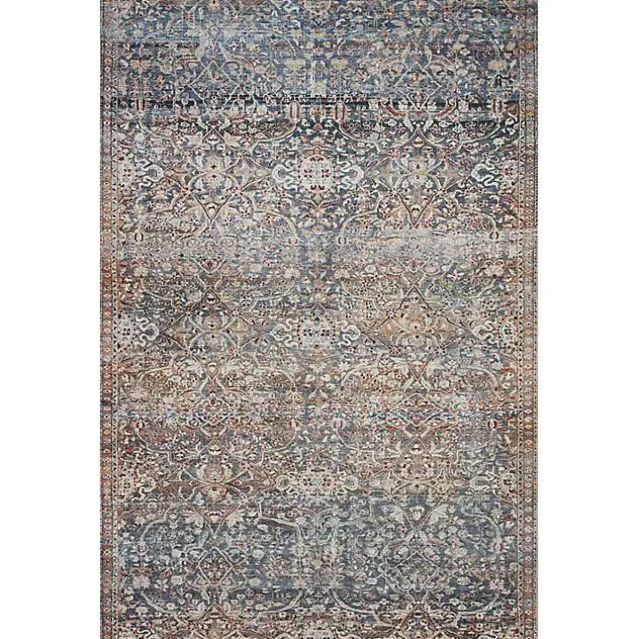 Chris Loves Julia x Loloi Jules Dark Blue Rug, 7x9