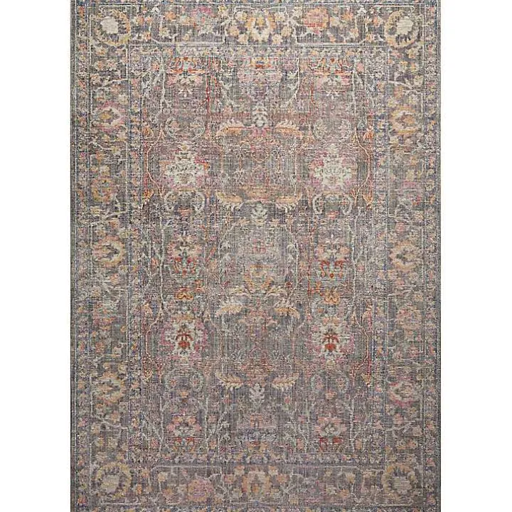 Chris Loves Julia x Loloi Rosemarie Gray Rug, 5x7