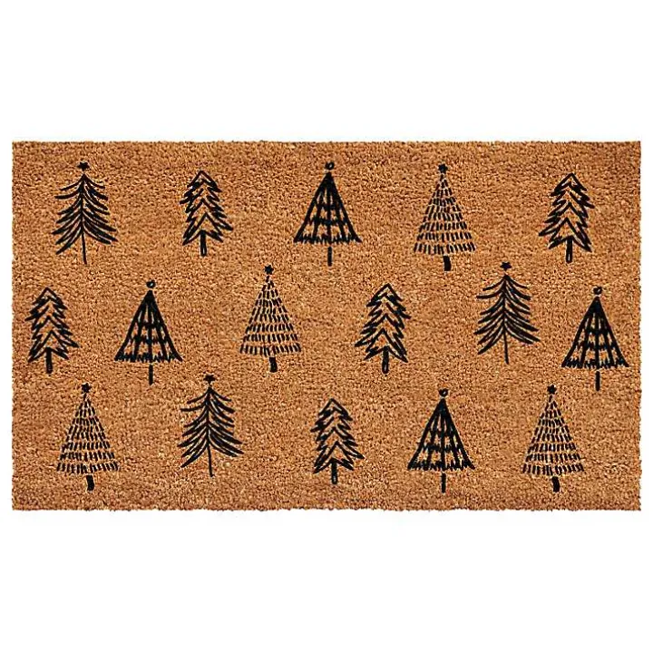 Christmas Tree Farm Coir Doormat