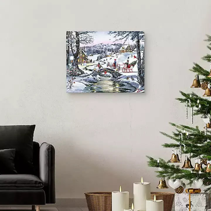 Christmas Village Canvas Art Print