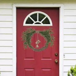 Christmas Wreath with Gold Bells