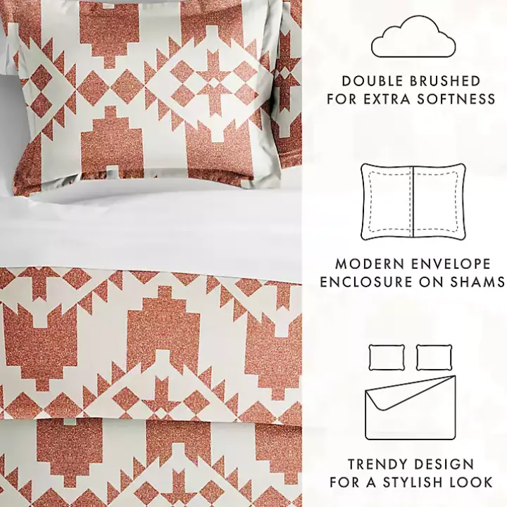 Clay Adobe Diamond 2-pc. Twin Duvet Cover Set