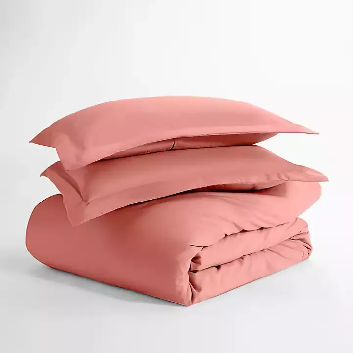 Clay Solid 3-pc. Queen Duvet Cover Set