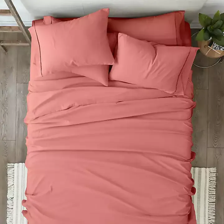 Clay Solid 6-pc. Queen Sheet Set